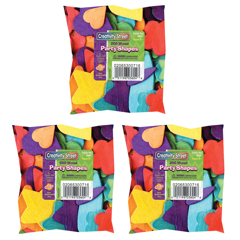 (3 Pk) Party Shapes