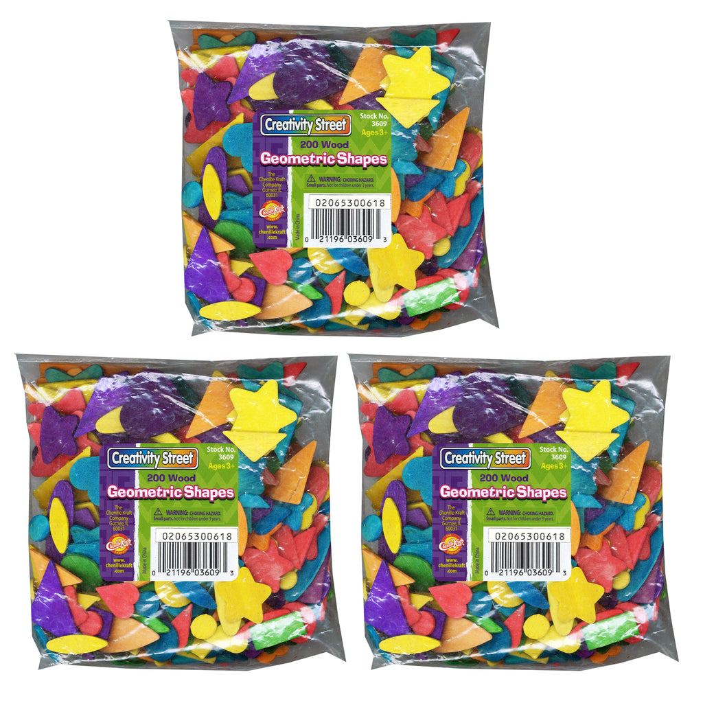 (3 Pk) Geometric Shapes