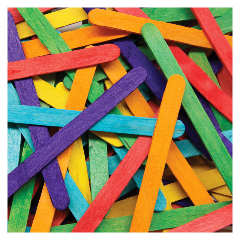 Craft Sticks Bright Hues 1000-pk 4 1-2 X 3-8