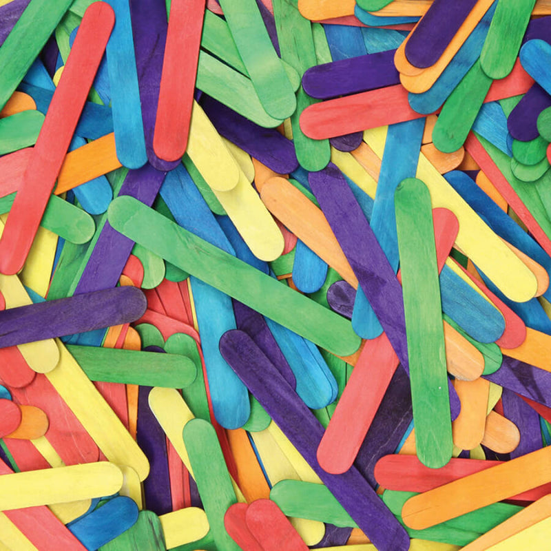 Jumbo Craft Sticks 500-pk Bright Hues