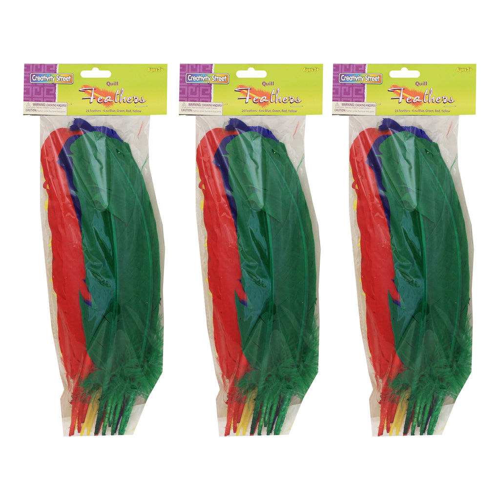 (3 Pk) Quill Feathers Bonus 24 Per Pk