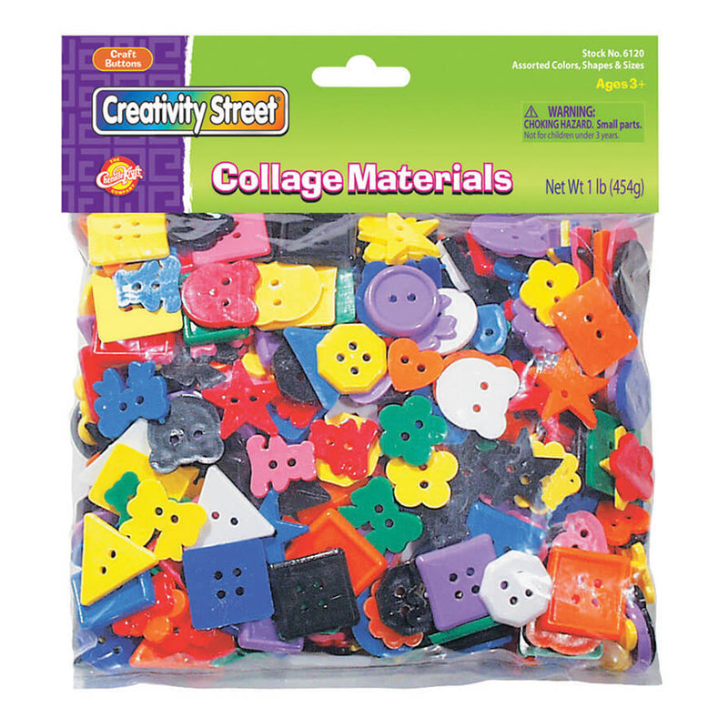 (2 Pk) Plastic Buttons 1lb Bag