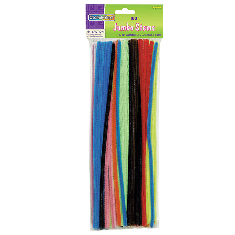 (12 Pk) Jumbo Stems 12in Asst 100 Per Pk