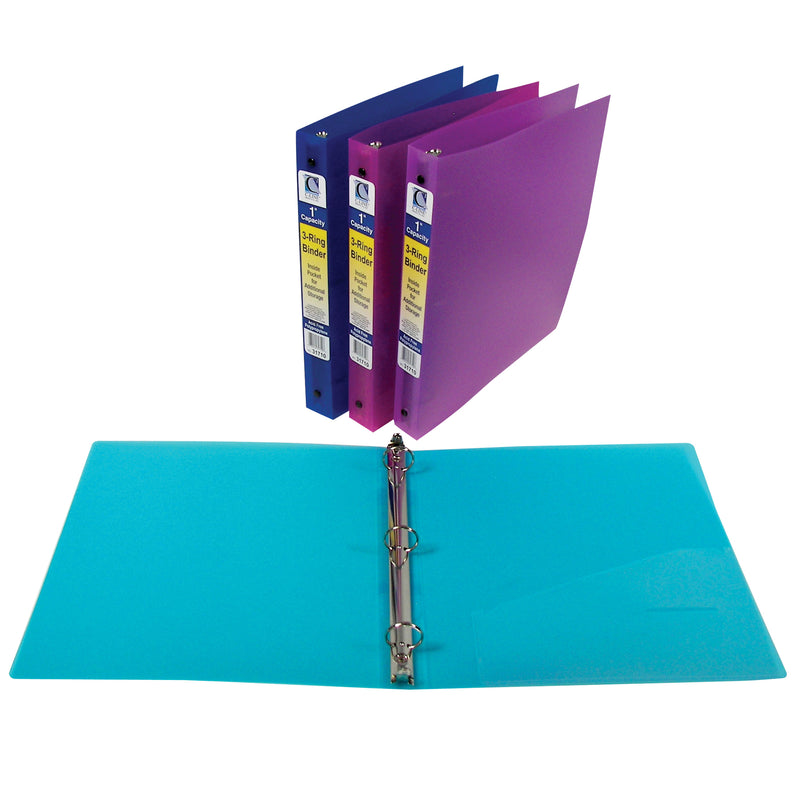 C Line 3 Ring Binder 1in Capacity