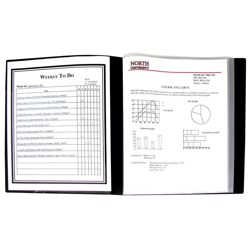 C Line Bound 12 Pocket Sheet Protector Presentation Book