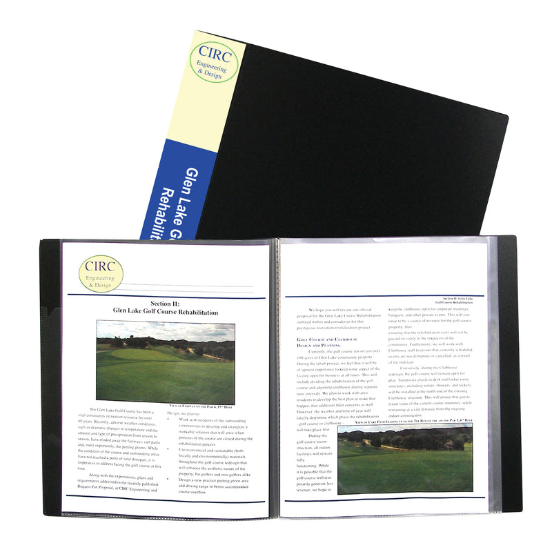 C Line Bound 24 Pocket Sheet Protector Presentation Book