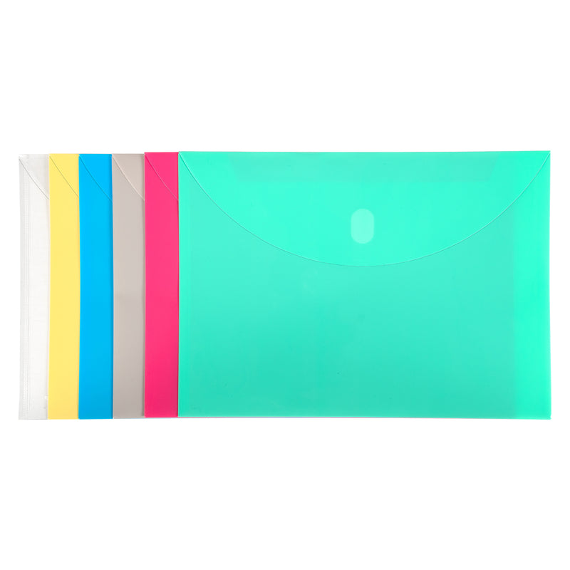 Poly XL Reusable Envelope, Letter Size, Side Load, Assorted, 1 Each