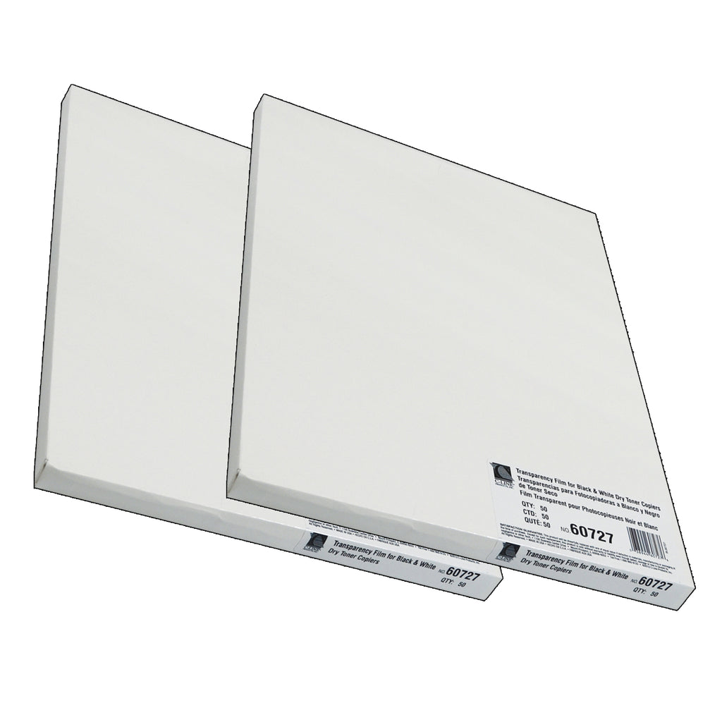 (2 Pk) Transparencies Copier Clr 50 Ct