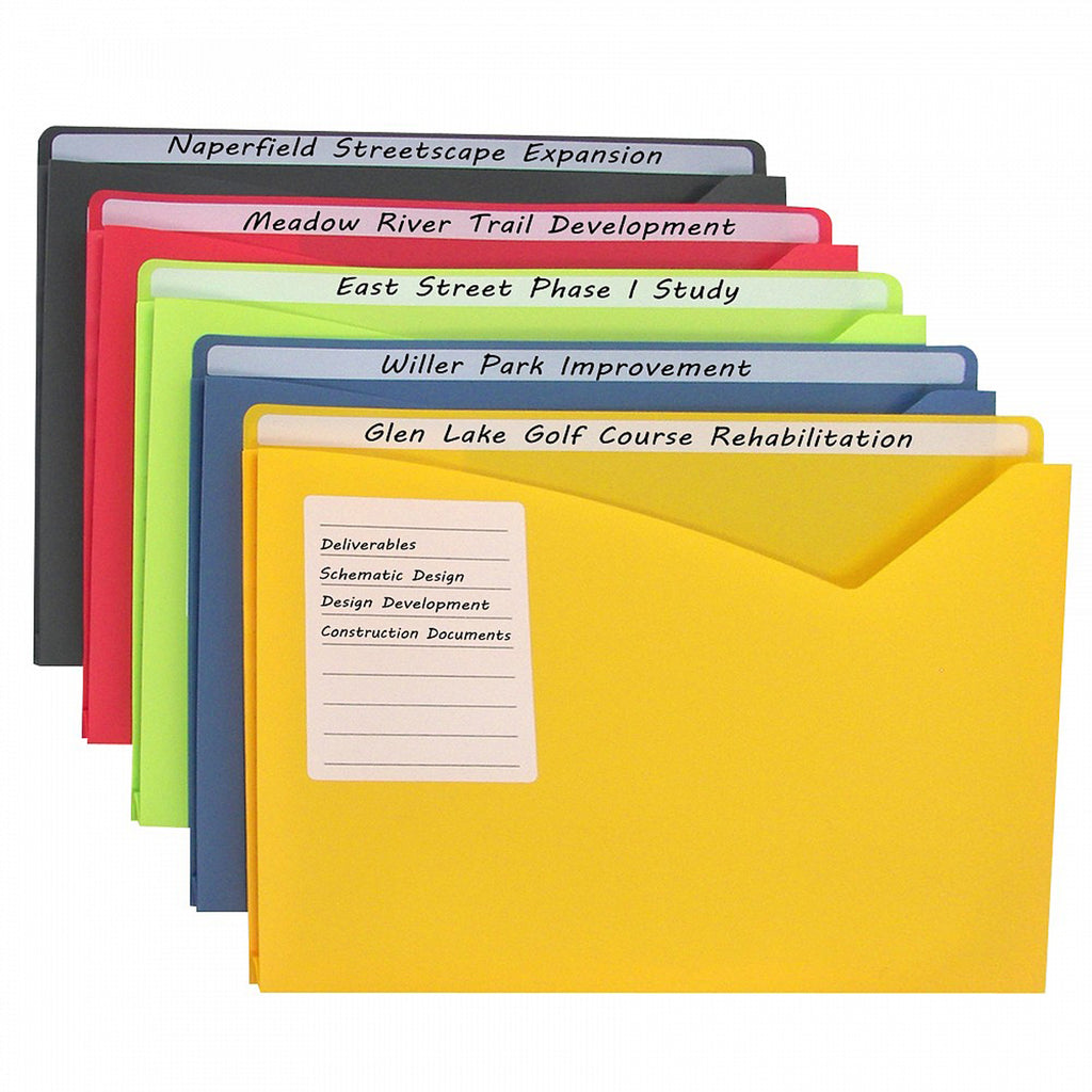 C Line 10bx Asst Write On Poly File Jackets