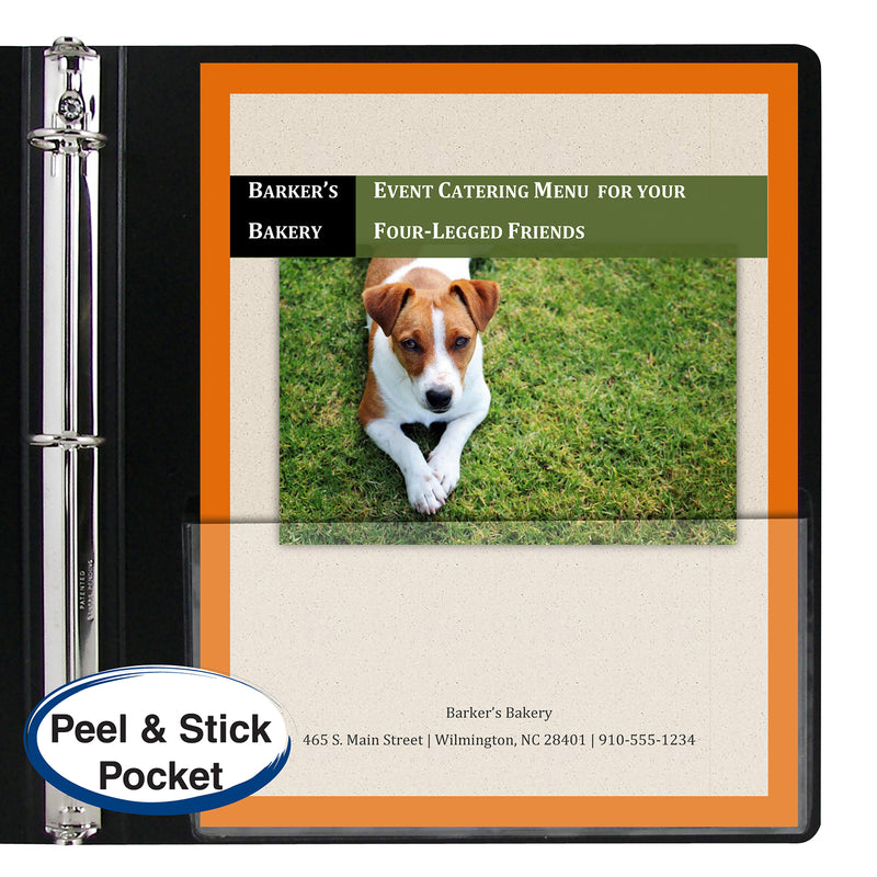 Add-On Filing Pocket, 8-3-4" x 5-1-8", Pack of 10