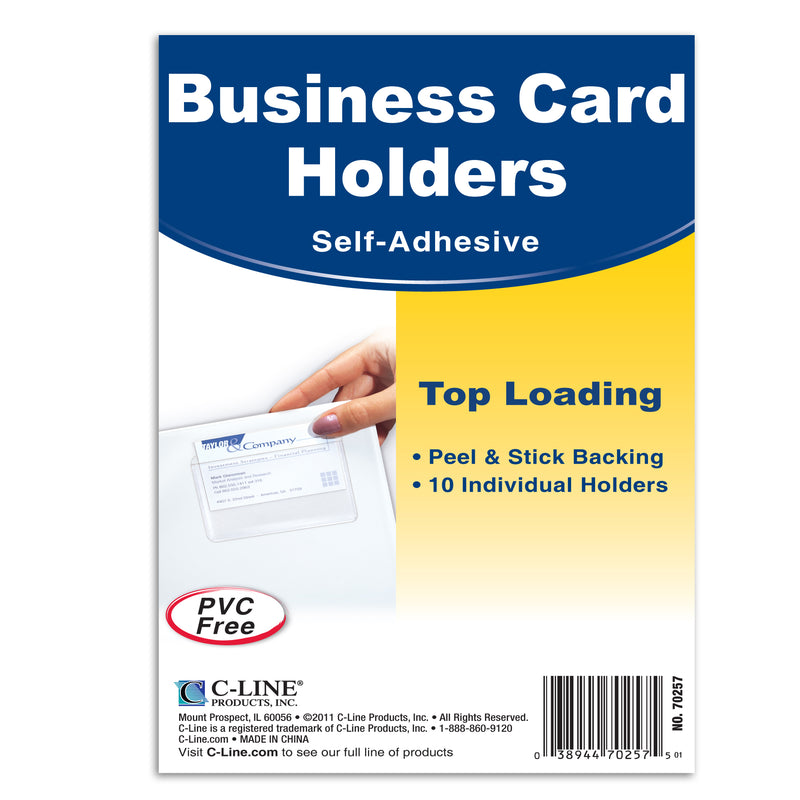 (5 Pk) Business Card Holder Top Load