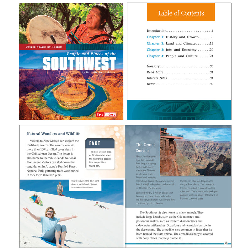 5 Book Set United States By Region