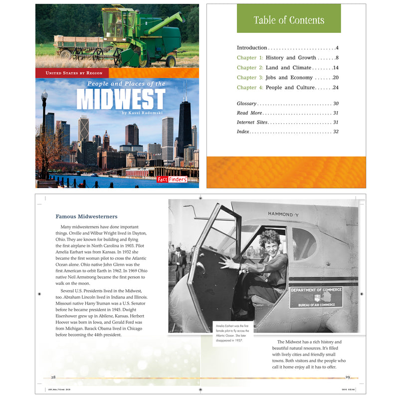 5 Book Set United States By Region