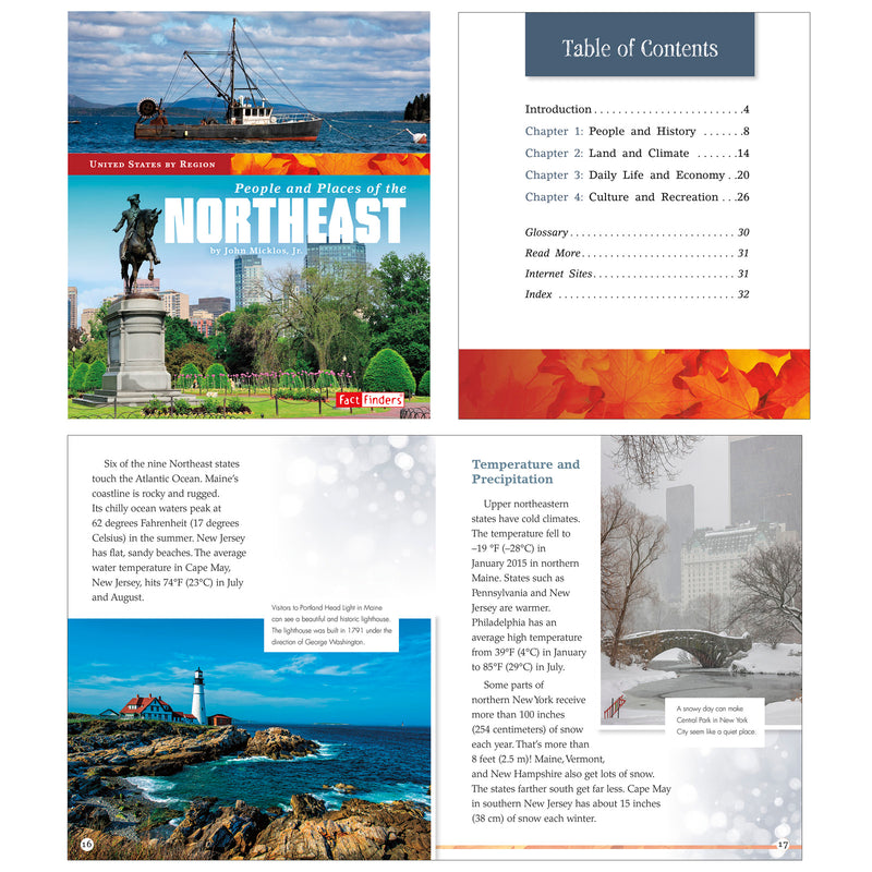5 Book Set United States By Region