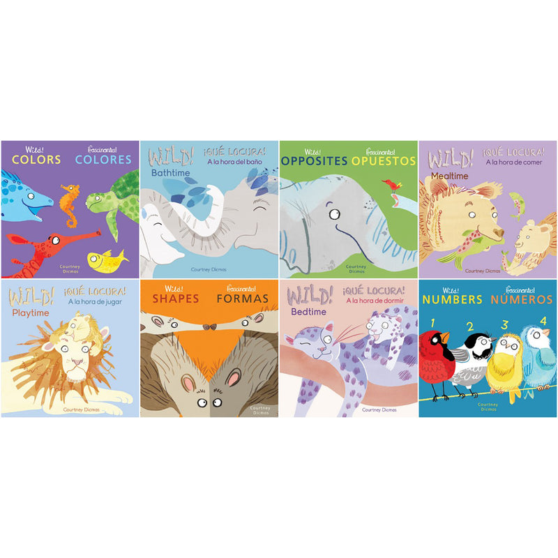 Bilingual Wild Concepts Board Books Spanish English