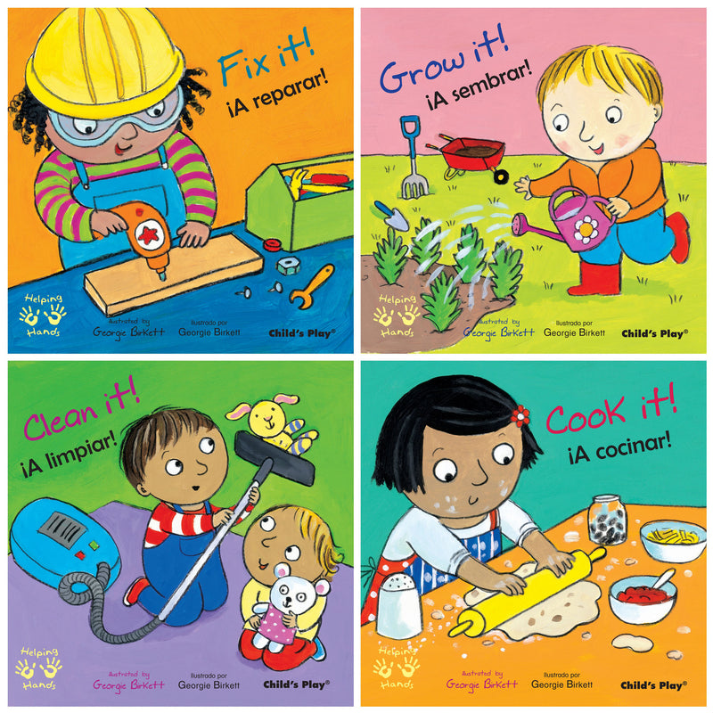 Helping Hands-Manos Amigas Books, Set of 4