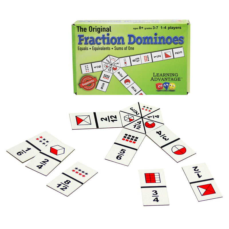 (2 Ea) Fraction Dominoes Game