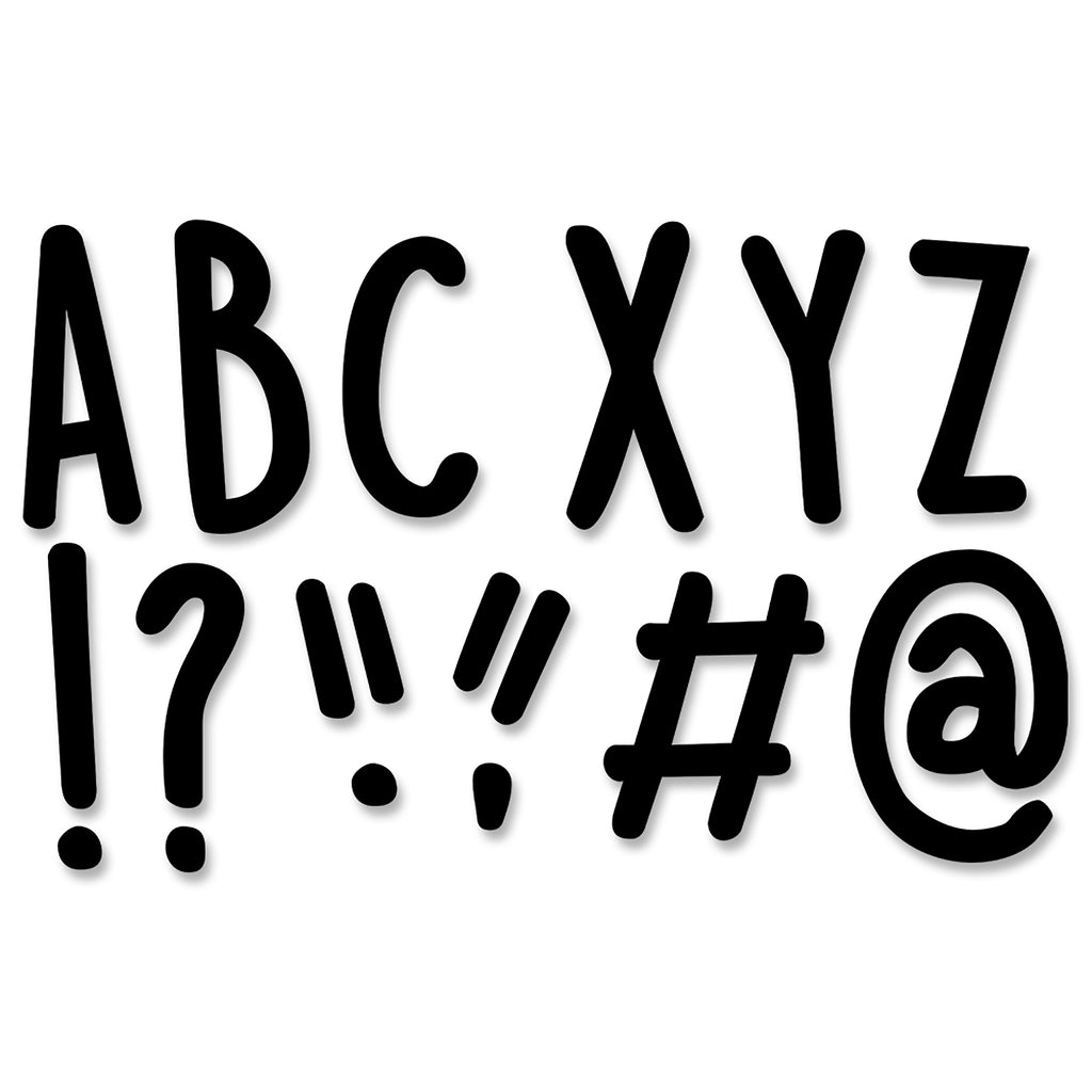Casual Black 5in Letters