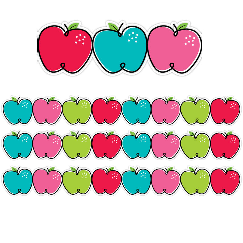 (3 Pk) Doodle Apples Border