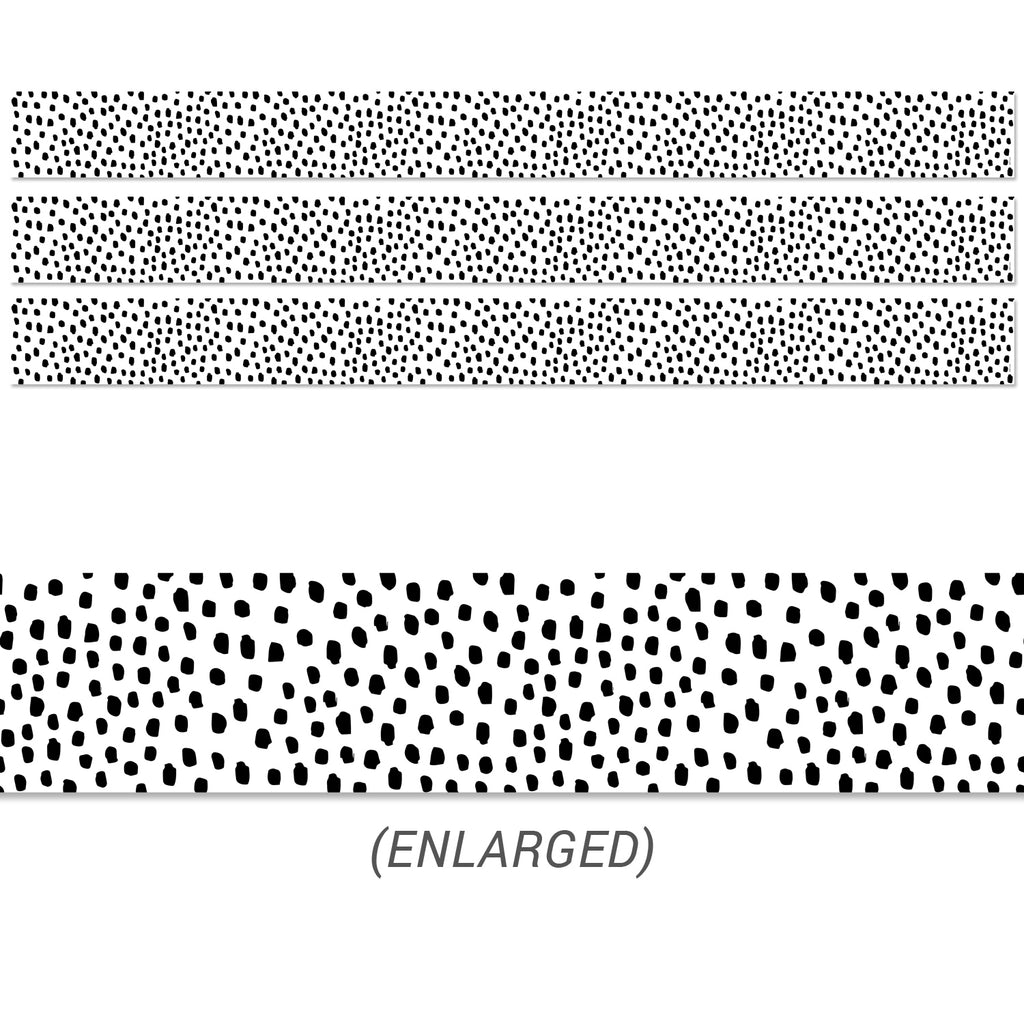 (3 Pk) Black Messy Dots Border