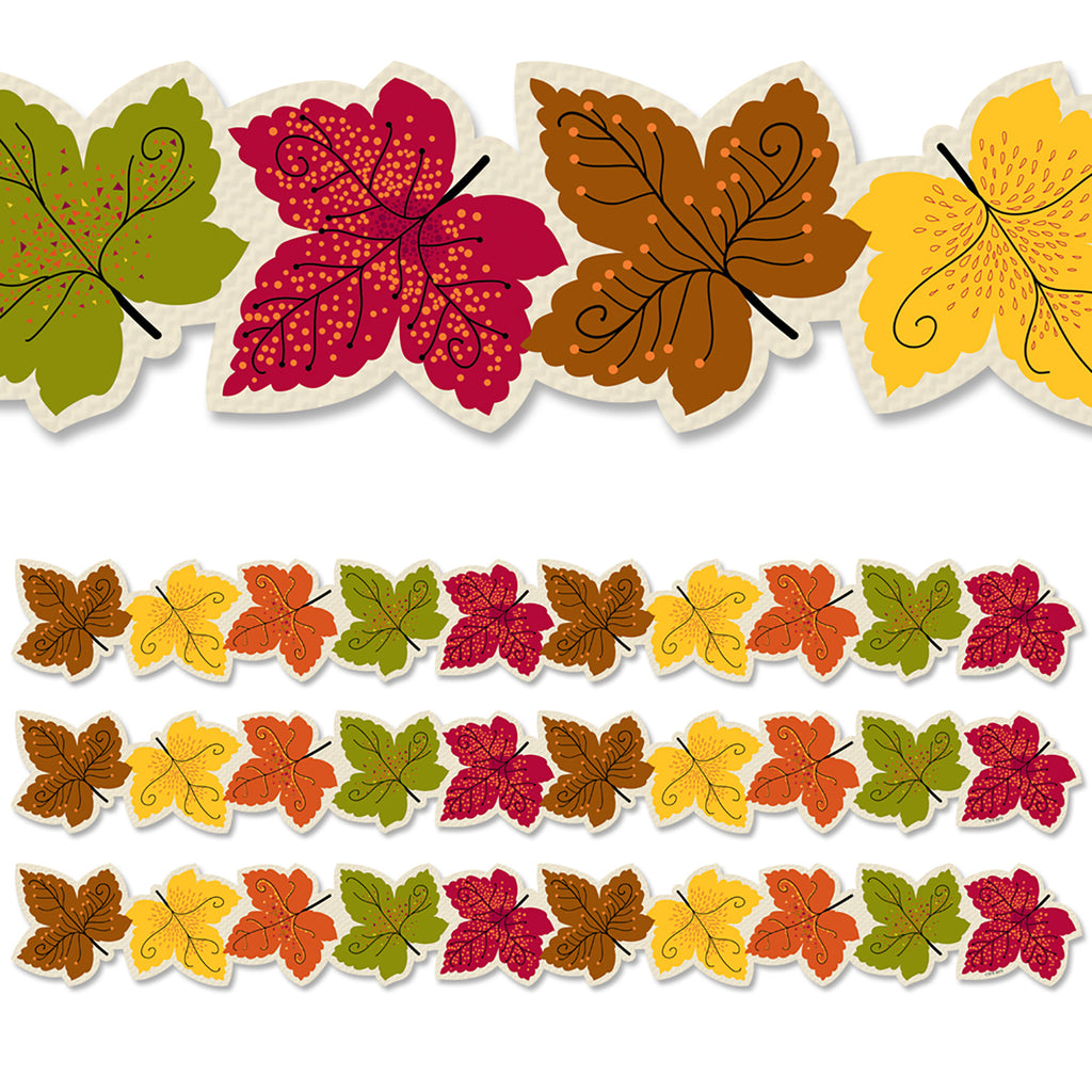 (3 Pk) Maple Leaves Border