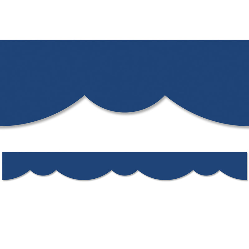 Blue Stylish Scallops Border