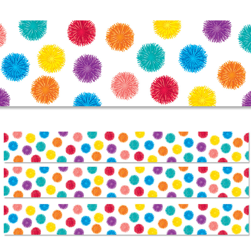 (3 Pk) Pom Dots Border