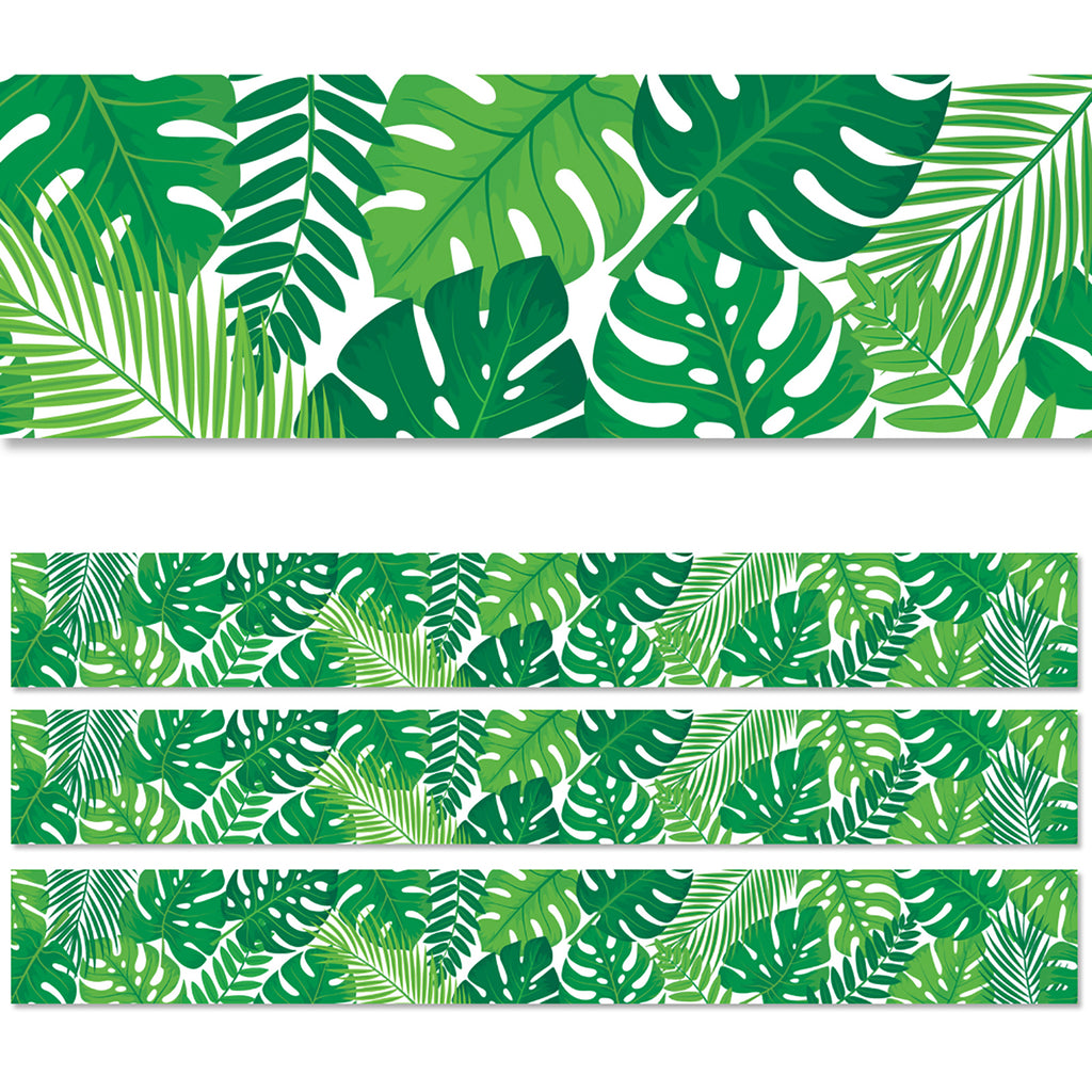 (3 Pk) Tropical Leaves Border