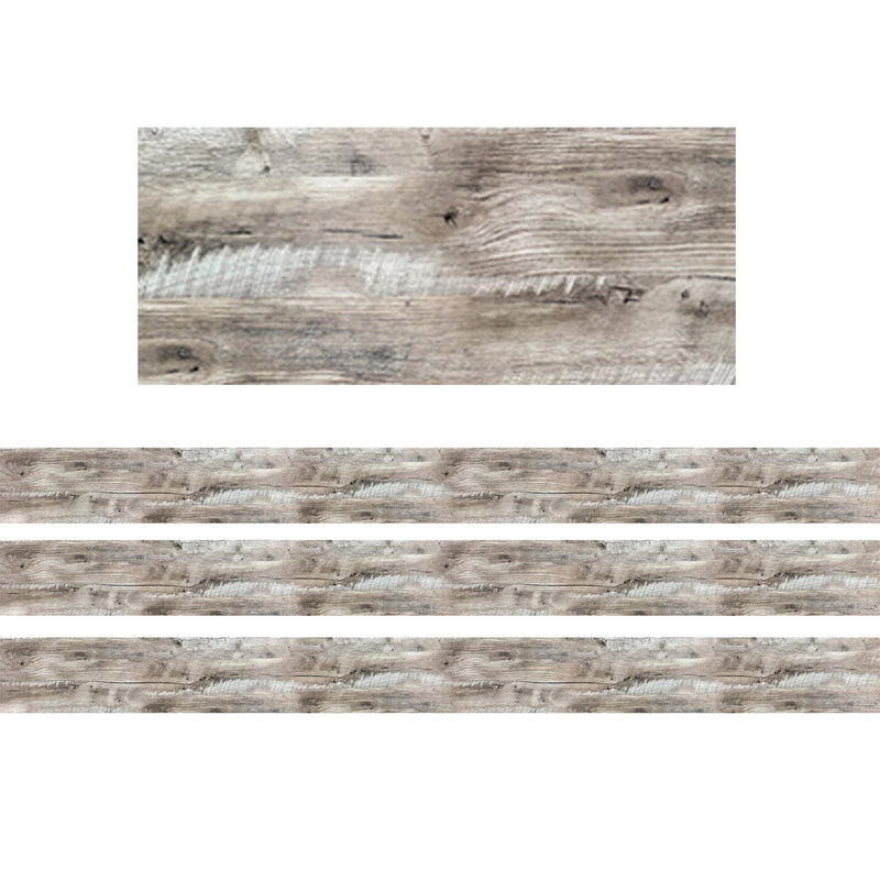 (3 Pk) Rustic Wood Border Ez Border