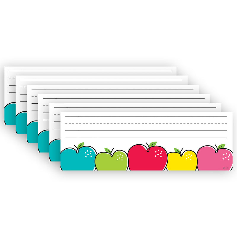 (6 Pk) Doodle Apple Name Plate 36pk