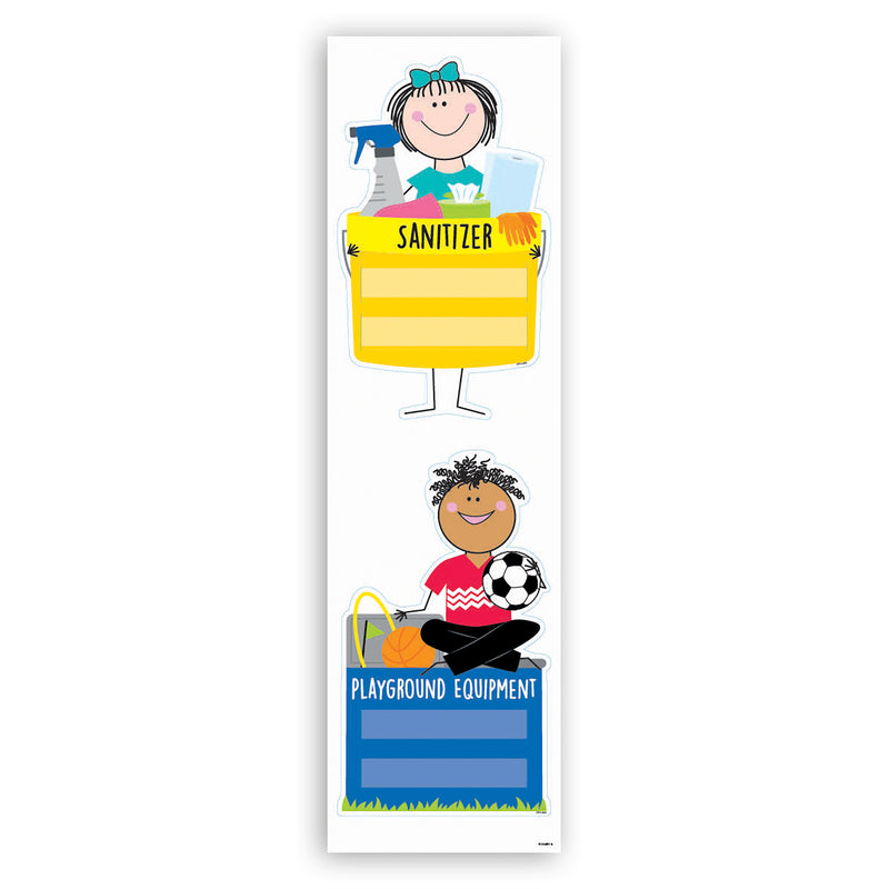 Stick Kids Class Jobs Mini Bulletin Board Set