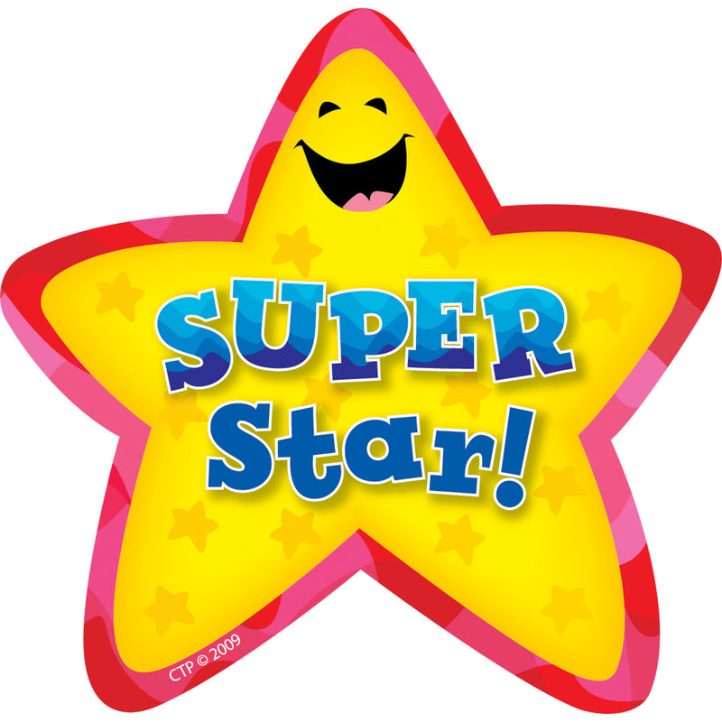 Super Star! Star Badges, 36 Per Pack, 6 Packs