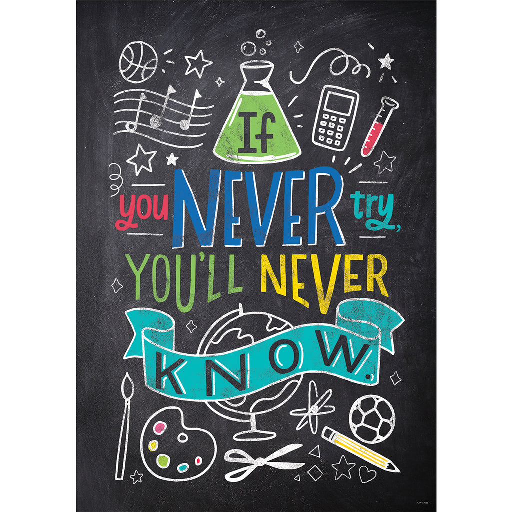 If You Never Try Inspire U Poster