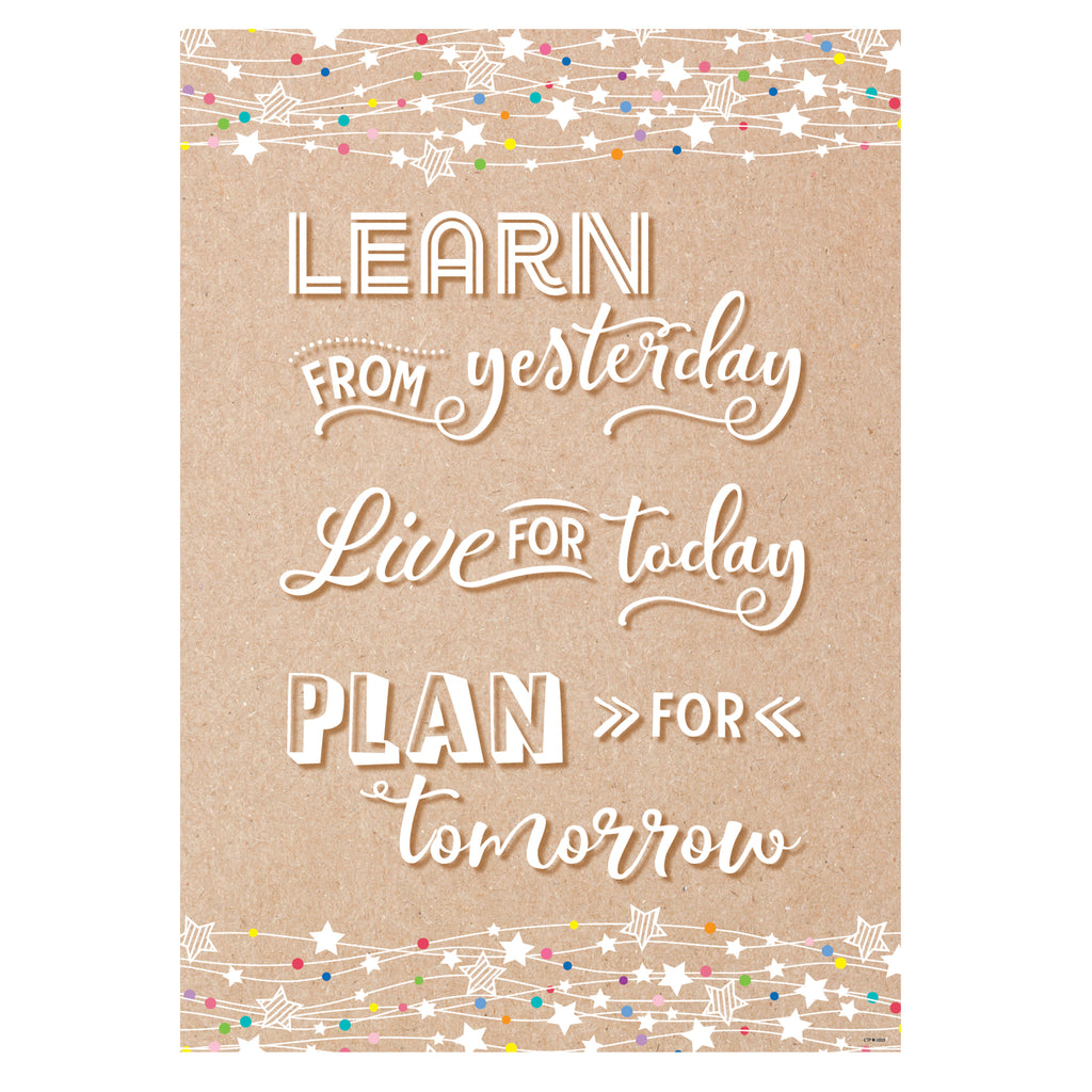 Learn Live Plan Inspire U Poster