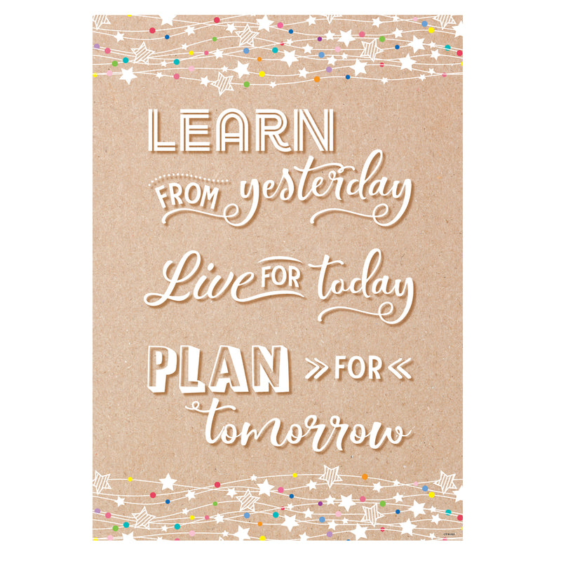 Learn Live Plan Inspire U Poster