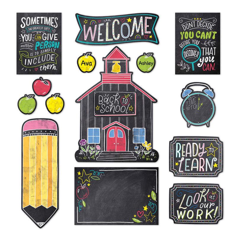 Chalk It Up! School Time Fun Bulletin Board Set