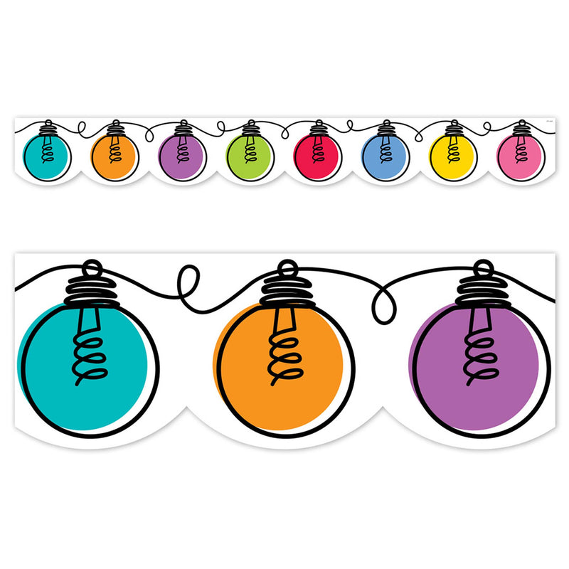 Colorful Doodle Lights Ez Border