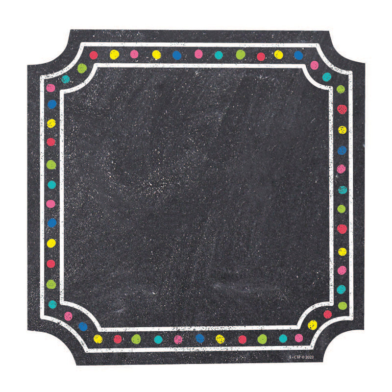 Colorful Chalk Cards 6in Cut Outs Designer