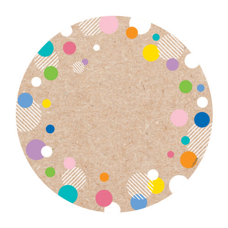 Colorful Kraft Cards 6in Cut Outs Designer