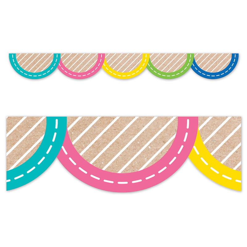 Jumbo Scallops Ez Border Colorful Kraft
