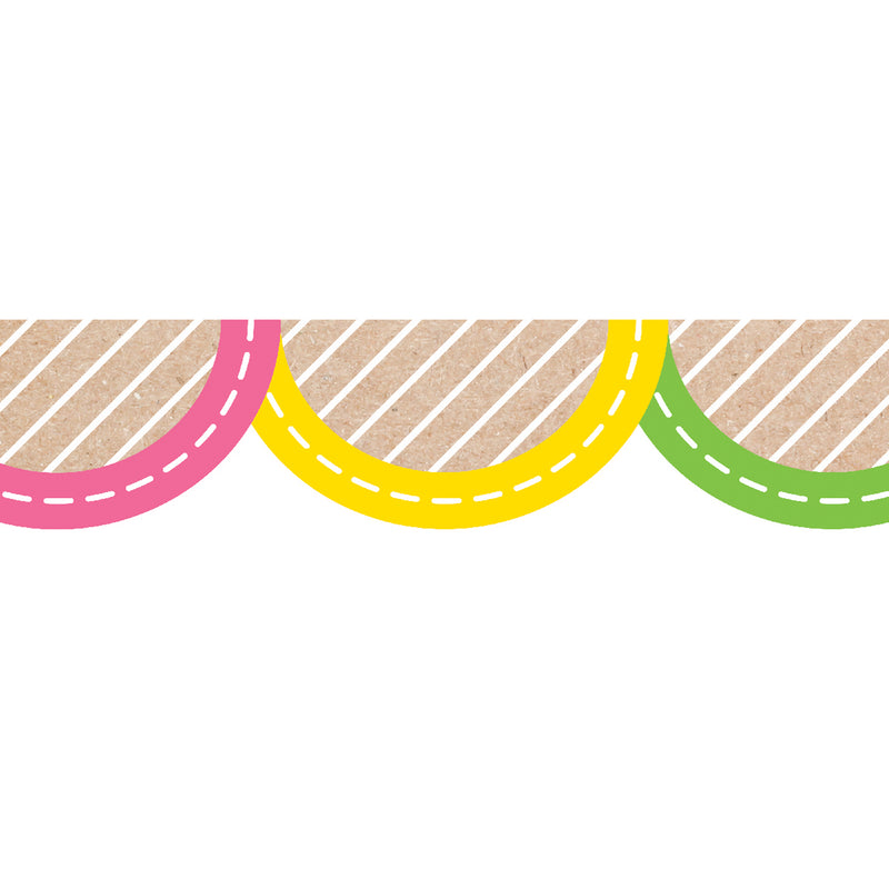 Jumbo Scallops Ez Border Colorful Kraft