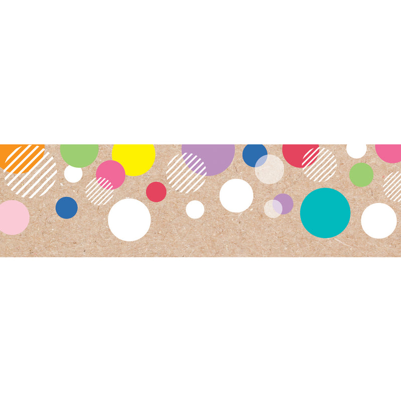 Colorful Kraft Bubbles Ez Border