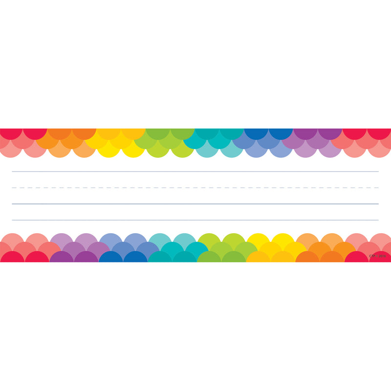 (6 Ea) Rainbow Scallops Name Plates