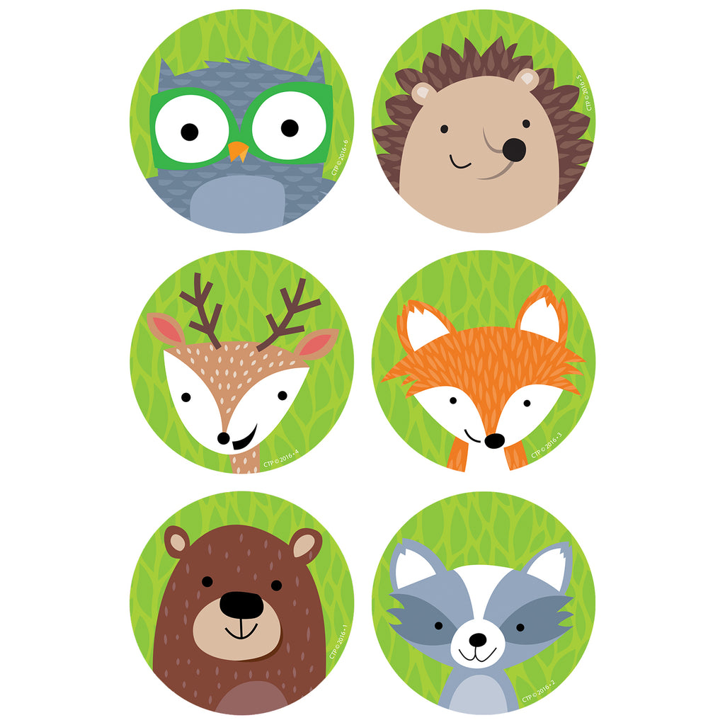 (6 Pk) Woodland Friends 3in Cutouts