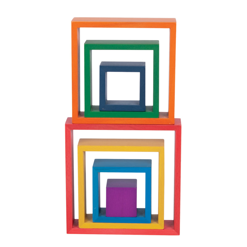 Wooden Rainbow Architect Squares