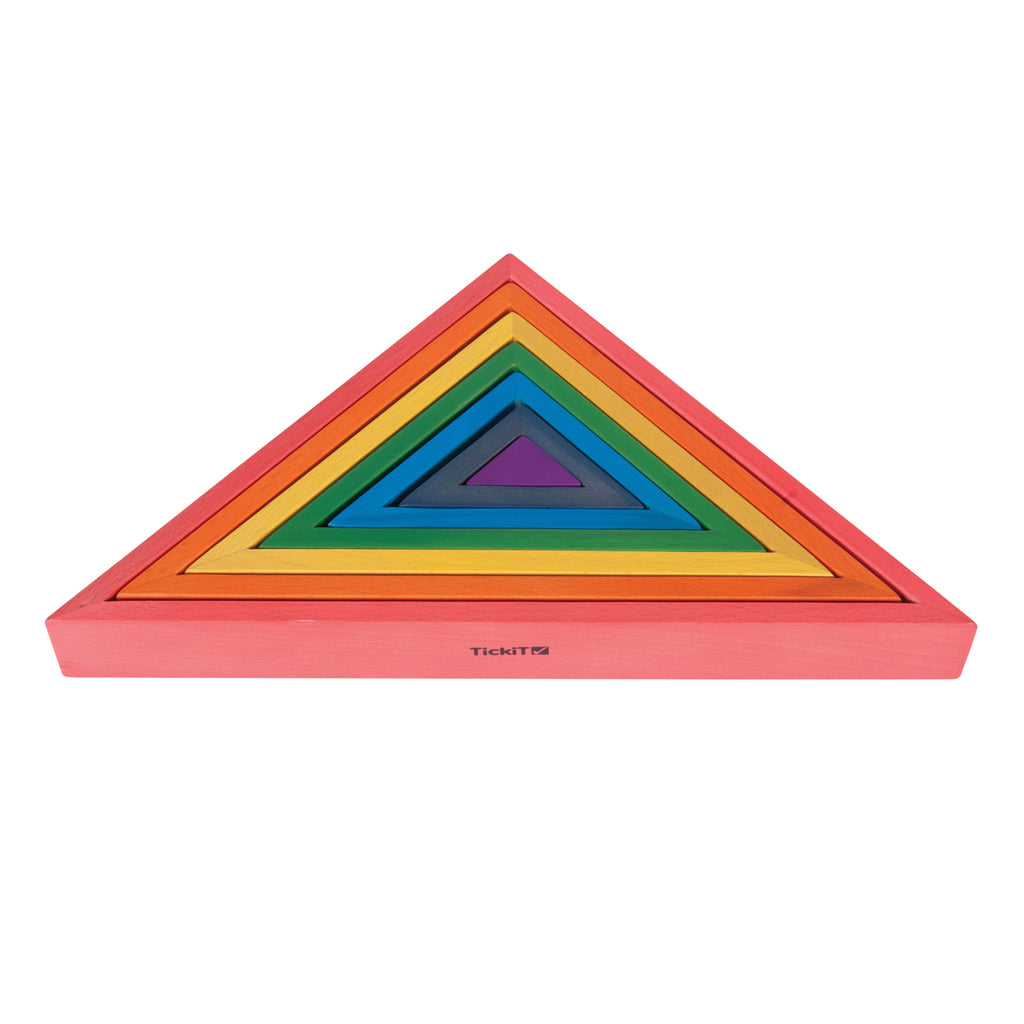 Wooden Rainbow Architect Triangles