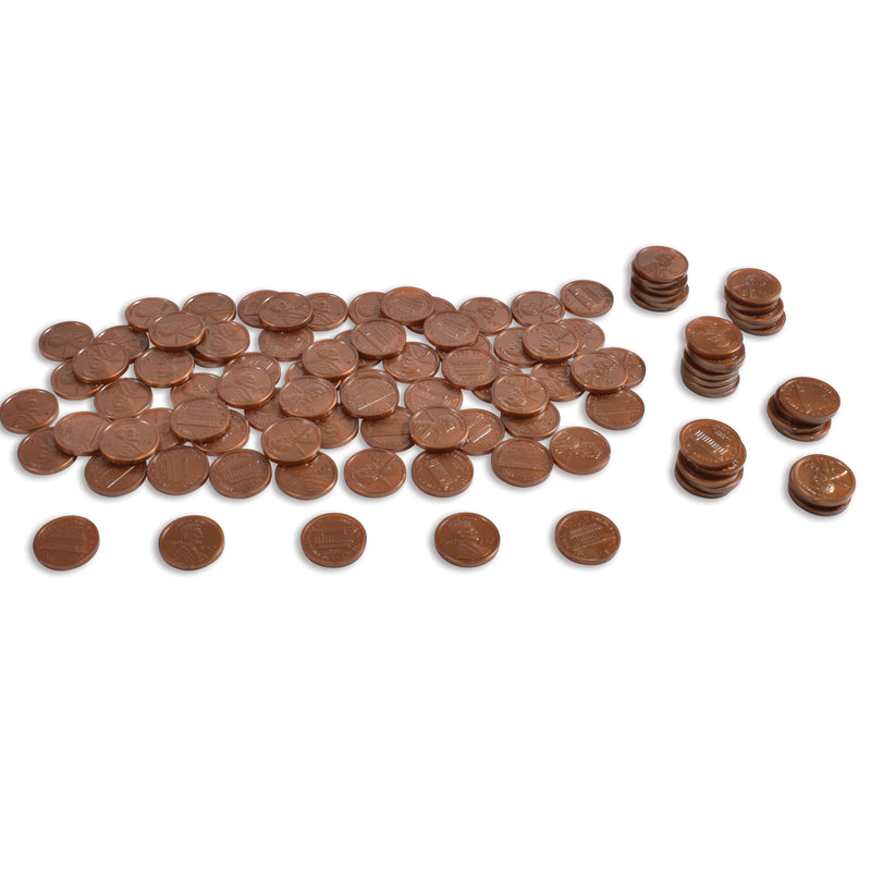 Plastic Coins 100 Pennies