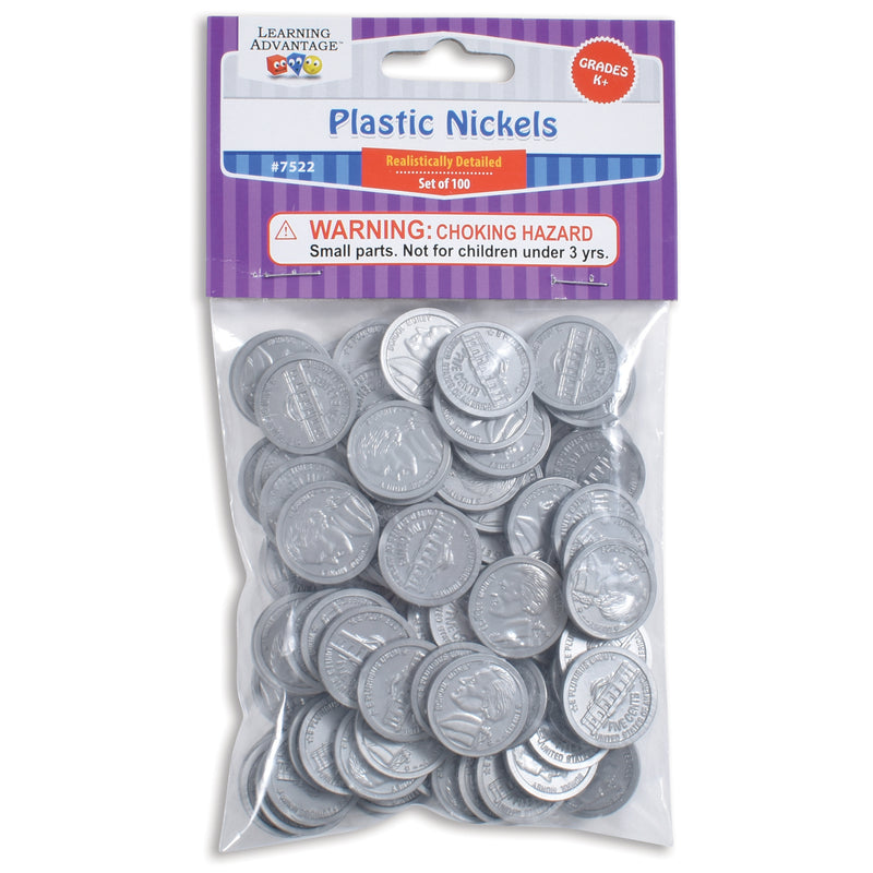 Plastic Coins 100 Nickels