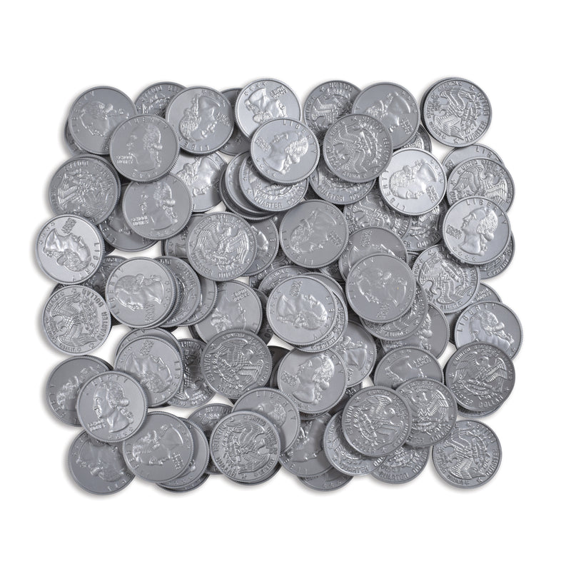 Plastic Coins 100 Quarters