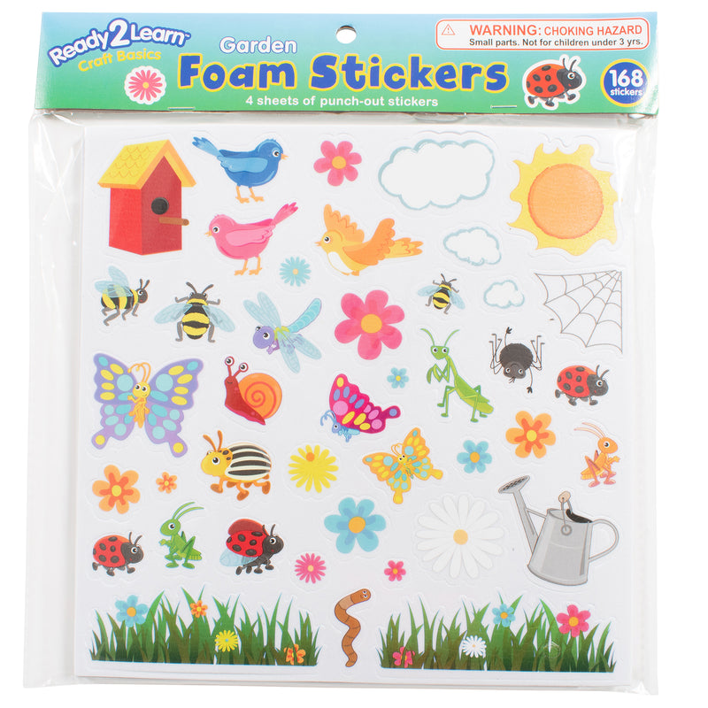 (3 Pk) Foam Stickers - Garden